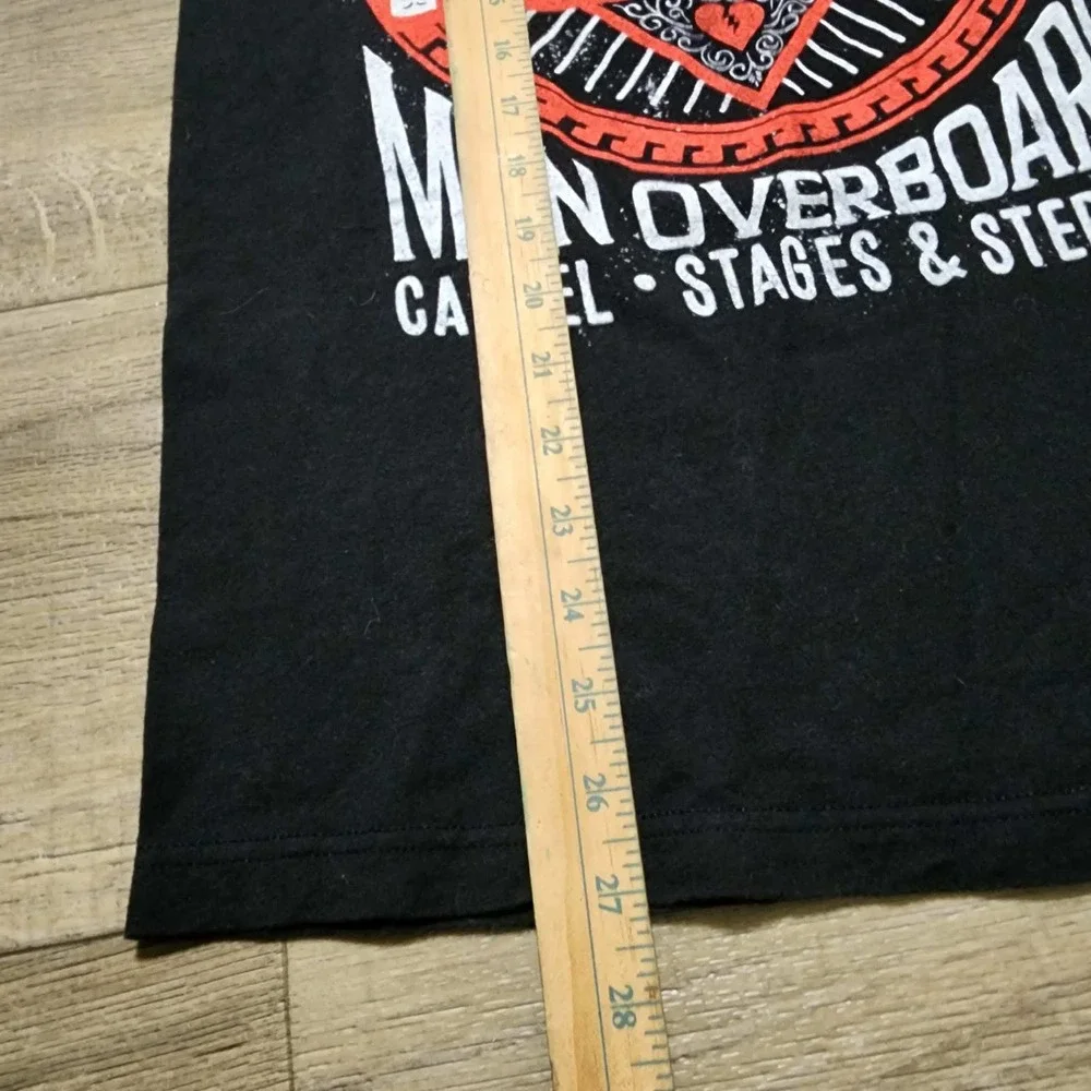 Mayday Parade Glamour Kills Tour 2013 Concert T-Shirt Mens Black S Man Overboard